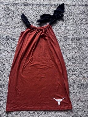 Texas Longhorns Rust Red Chemise with Black Tie-Straps